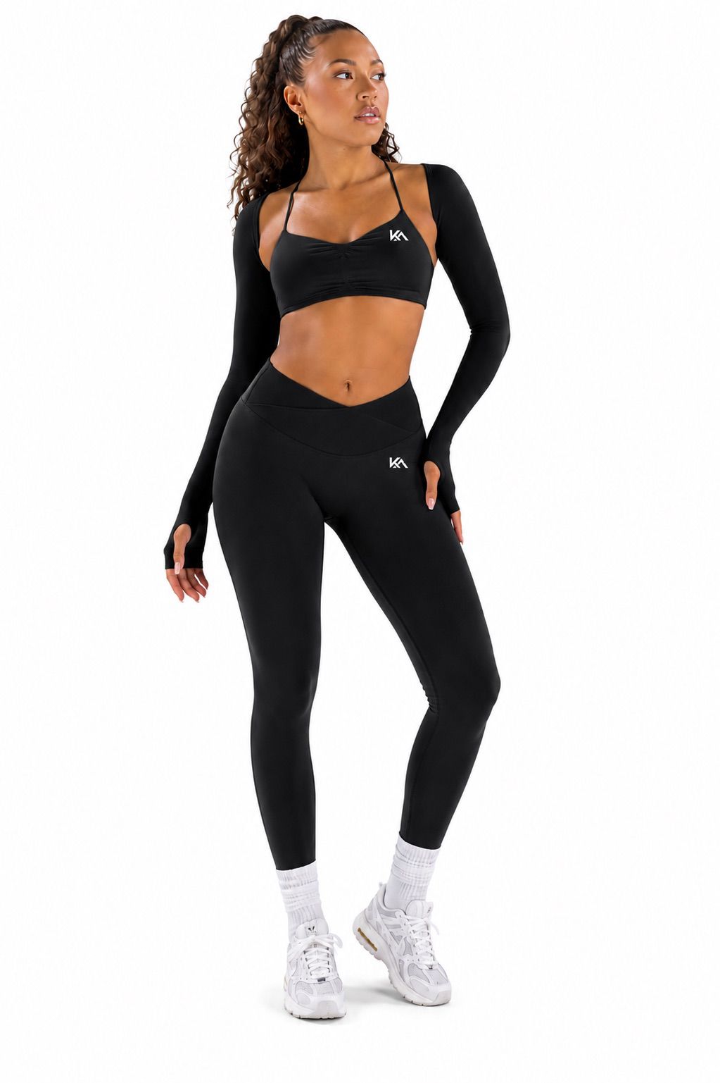Set 3 pezzi KITΛMY – Top, Coprispalle & Leggings - immagine 2