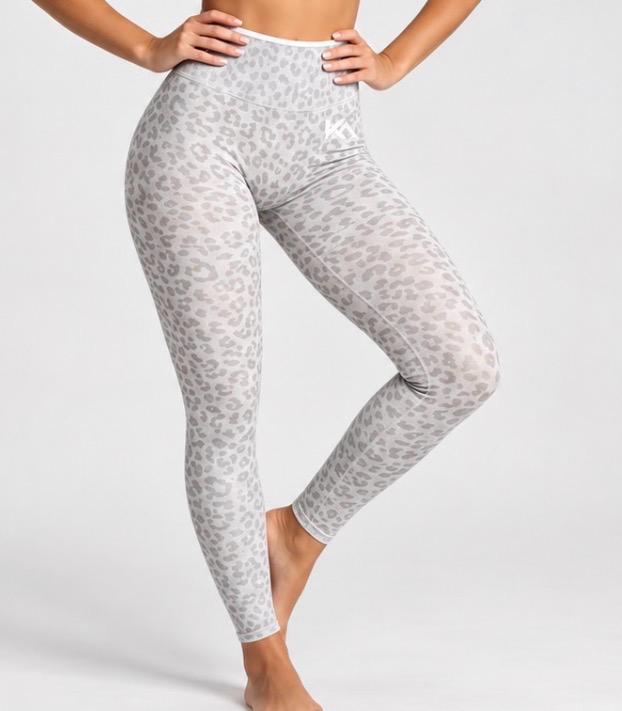 Leggings Sculpt Scrunch KITΛMY – Fantasia maculata GRIGIO