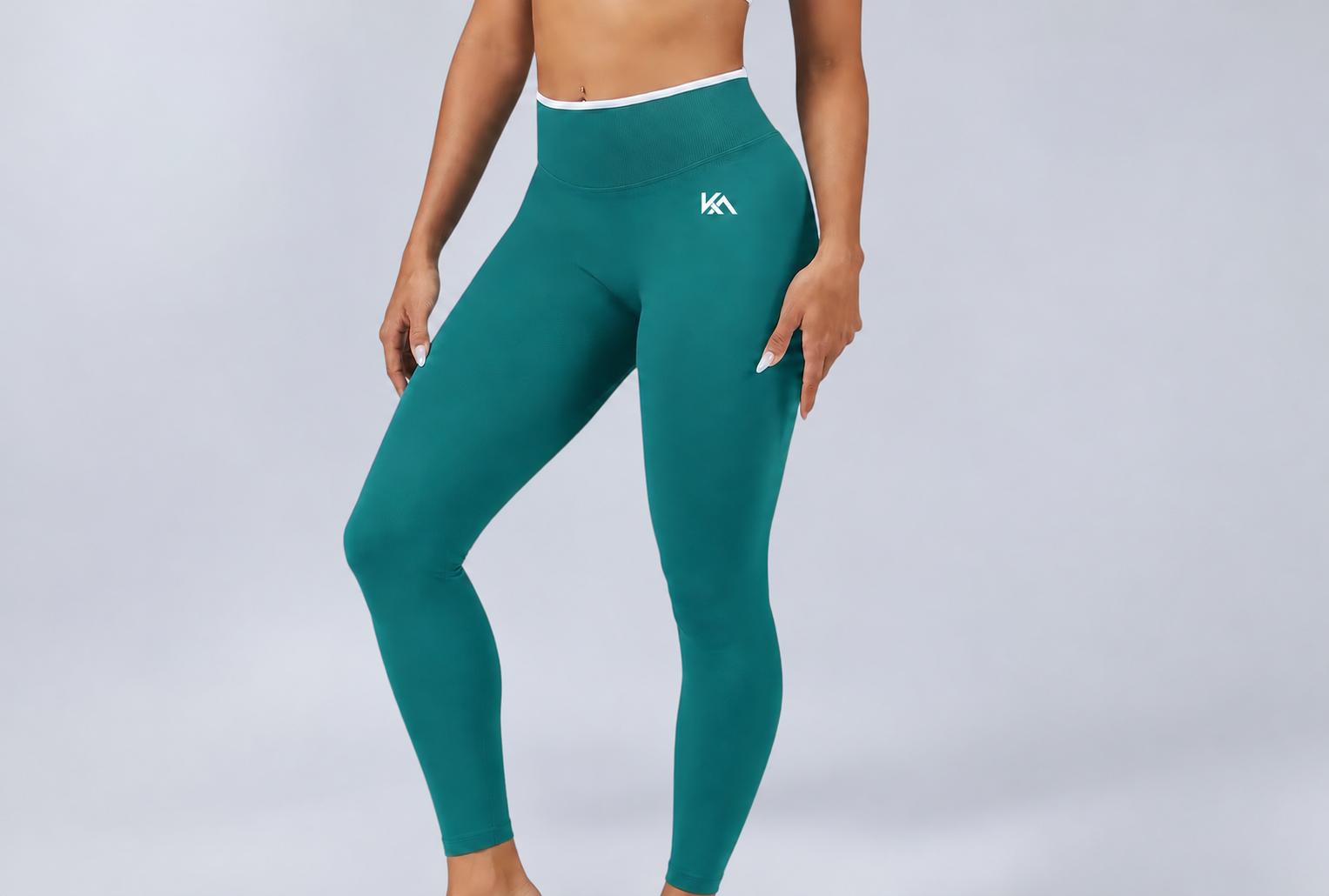 Leggings Sculpt Scrunch KITΛMY – VERDE PETROLIO